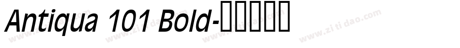 Antiqua 101 Bold字体转换